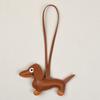 Dachshund Charms, Leather Dachshund Keychains & Bag Pendants, Handmade Dog Shaped Keychain
