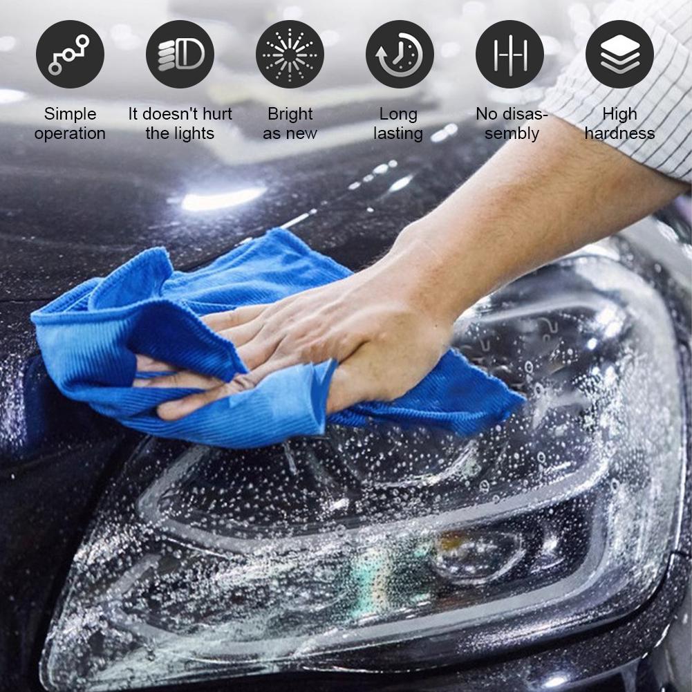 Крем для обновления автомобильных фар, удаление желтизны, осветляющий полировальный состав, средство для ремонта и обслуживания фар без шлифовальной машины