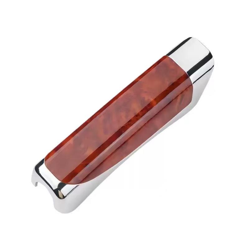 Декоративная накладка на ручку ручного тормоза автомобиля с узором из углеродного волокна