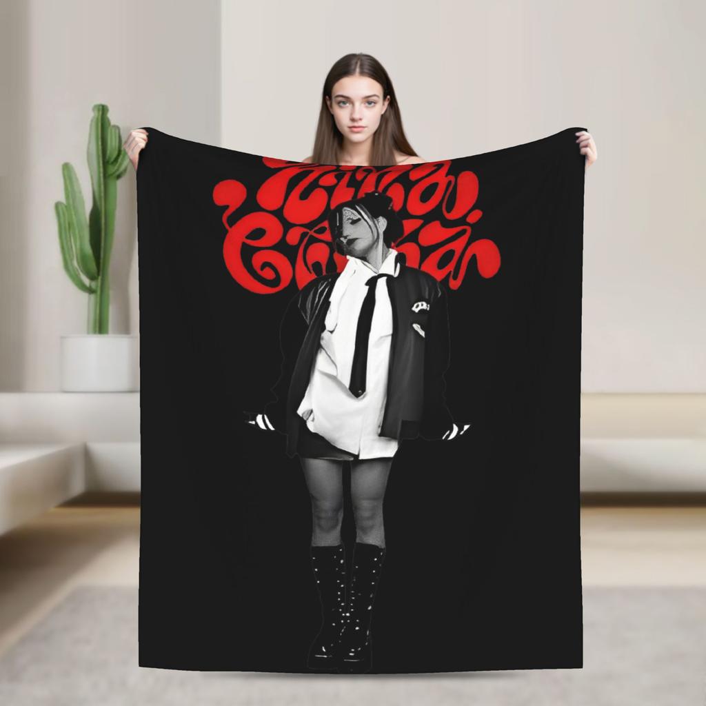 Warm Blanket Travel Office Nina Chuba 2025 Tour  Throw Blanket  Flannel Bedspread For Couch Chair Street Trend Sofa Bed Cover