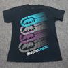 Мужская футболка Ecko Unltd Размер L Черная Сложенный логотип Y2K Уличный стиль Футболка