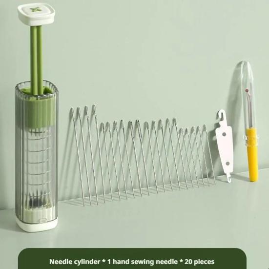 Yousheng Пустой магнитный футляр для игл Портативная выдвижная игольница Нажимной магнитный органайзер для игл для дома, путешествий, ручного шитья, DIY проектов