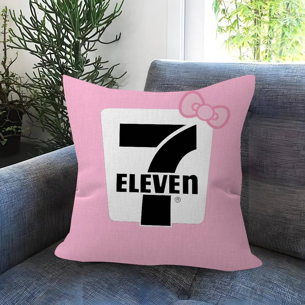 Pillow Anime Pillow Sofa Bed Head Pillow Cover Cushion Cover 45x45 cm Fashion LOGO 7EELEVENS