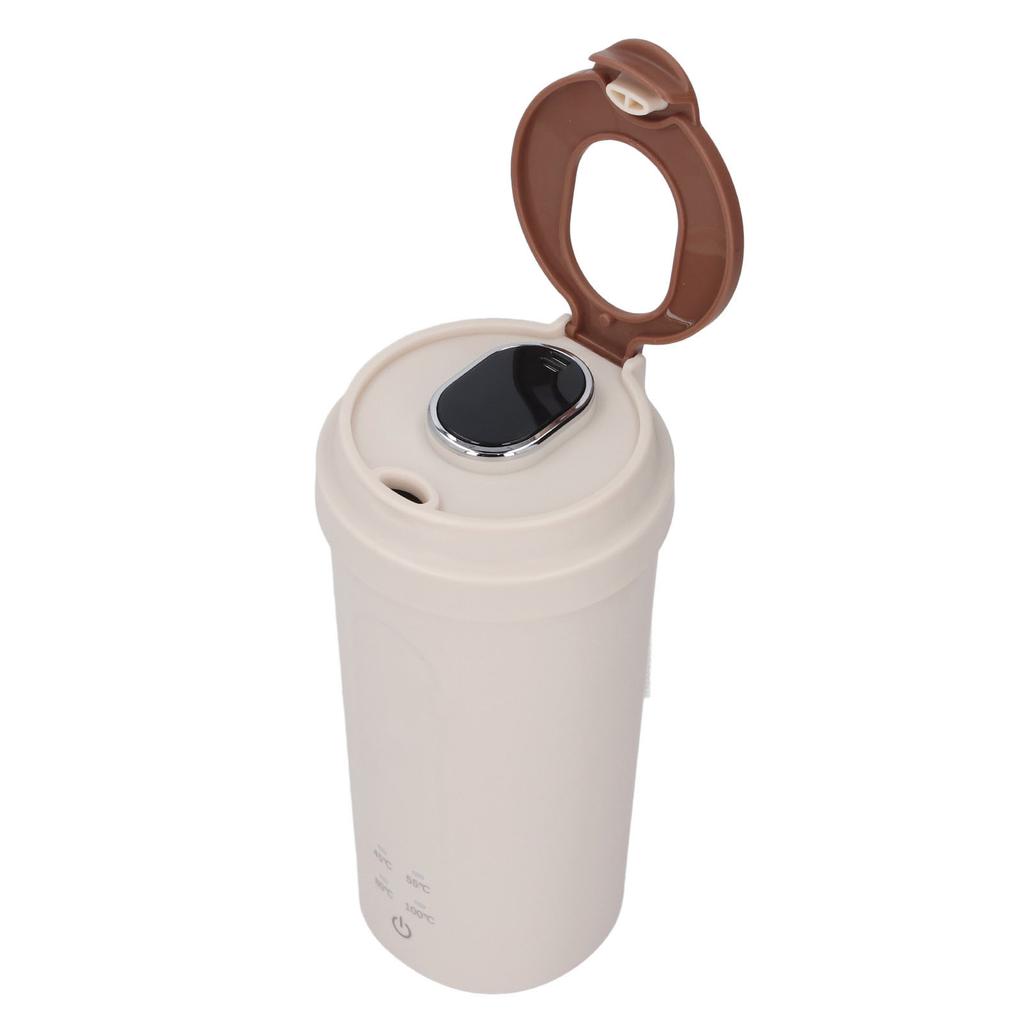 Portable Electric Kettle Stainless Steel 500ml 300W Rechargeable 5000mAh Quick Boiling Travel Mini