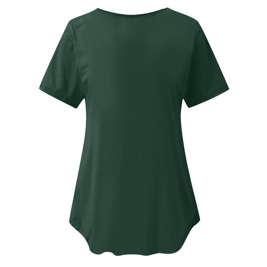 Женский топ больших размеров, однотонный кружевной топ с круглым вырезом и короткими рукавами