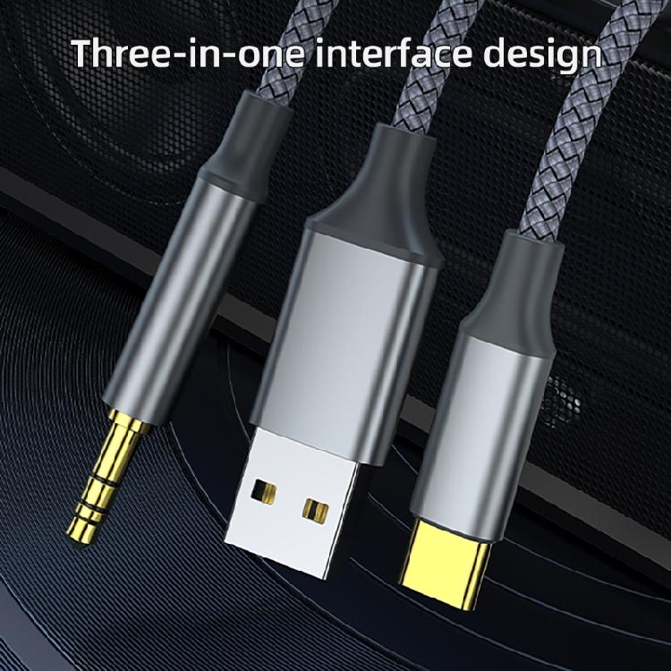 Аудиоразъем 3,5 мм, Кабель USB Type-C на 2 RCA для Бесшовной Интеграции Аудиоустройств Соединительный Кабель