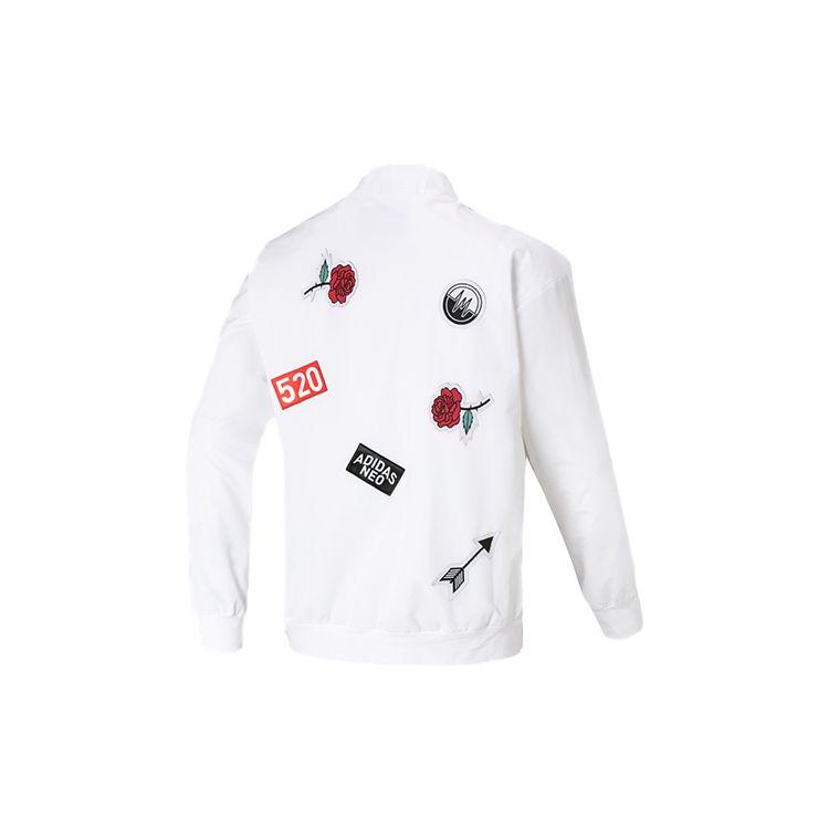 Adidas Casual Sports Baseball Jacket Men Outerwear White EI4442