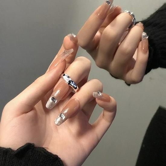 Универсальное открытое регулируемое бриллиантовое кольцо: Элегантный и простой холодный стиль для женщин