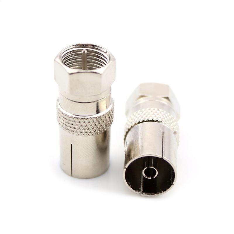 1 шт. F-разъем штекер гнездо к РЧ коаксиальному ТВ антенному гнезду РЧ адаптеры