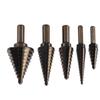 Набор из 5 ступенчатых сверл 316 до 1?38-дюймовые конусные сверла из карбида для дерева, металла, пластика
