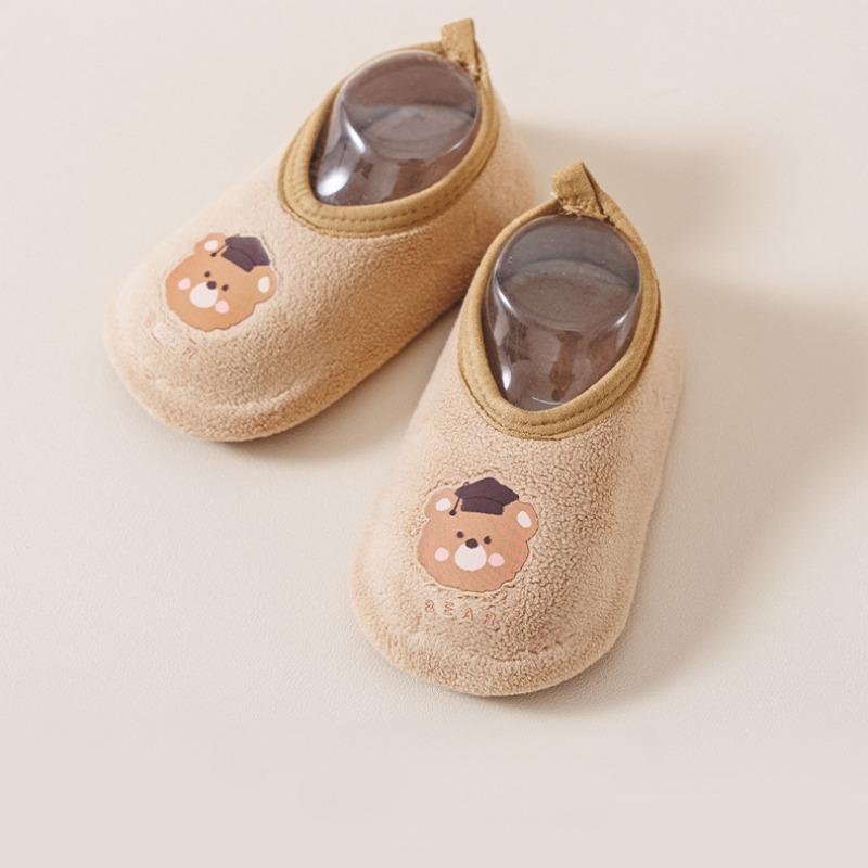 Детские напольные носки для девочек и мальчиков для осени и зимы, домашние, комнатные, для первых шагов, сетчатые, дышащие, с мягкой подошвой, нескользящие, детские напольные туфли