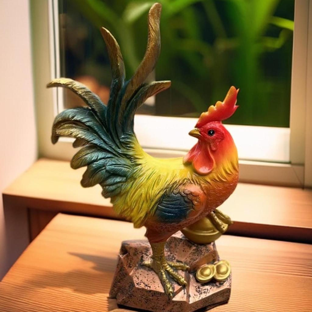 Декор Петух Коллекционная Статуэтка Петуха Курицы Для Стола Для Внутри Снаружи Настольная Столешница Задний Двор Патио Двор Снаружи Газон