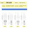 6pcs E27 E14 LED Candle Lamp 220V Led Bulb Bombillas AC 220V Lamparas Lamp for Home Office Decoration Lighting for Room