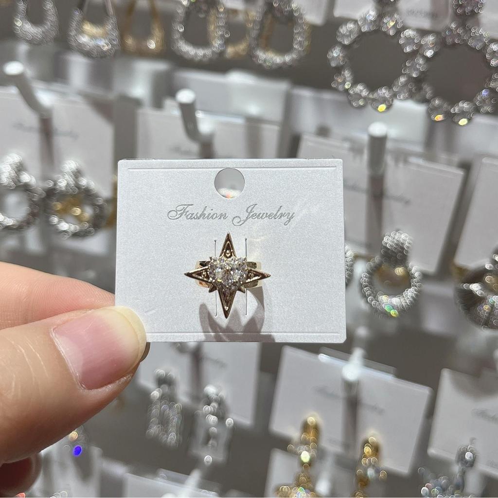Micro Inlaid Star Light Niche Design Without Ear Holes, Ear Bone Clip Exquisite Temperament, Star Versatile Ear Clip Earrings