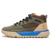 Shock Absorbing Slip Resistant Durable Mid Top Outdoor Functional Shoes Men Shoes Brown Green A5TMG