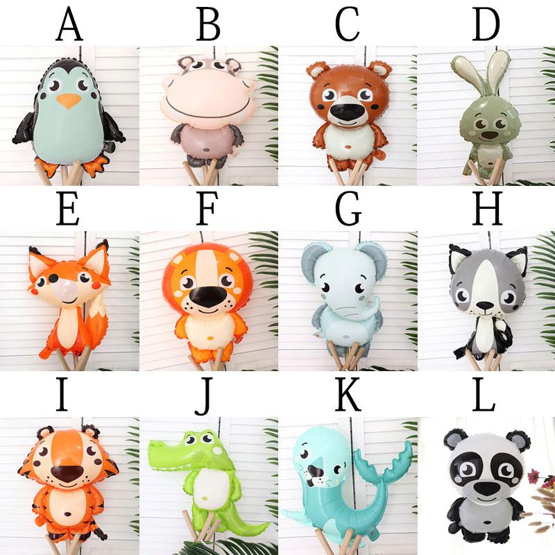 12 стилей, принадлежности для дня рождения, лесной гелиевый шар, енот, еж, лиса, воздушные шары с животными, декор для вечеринки