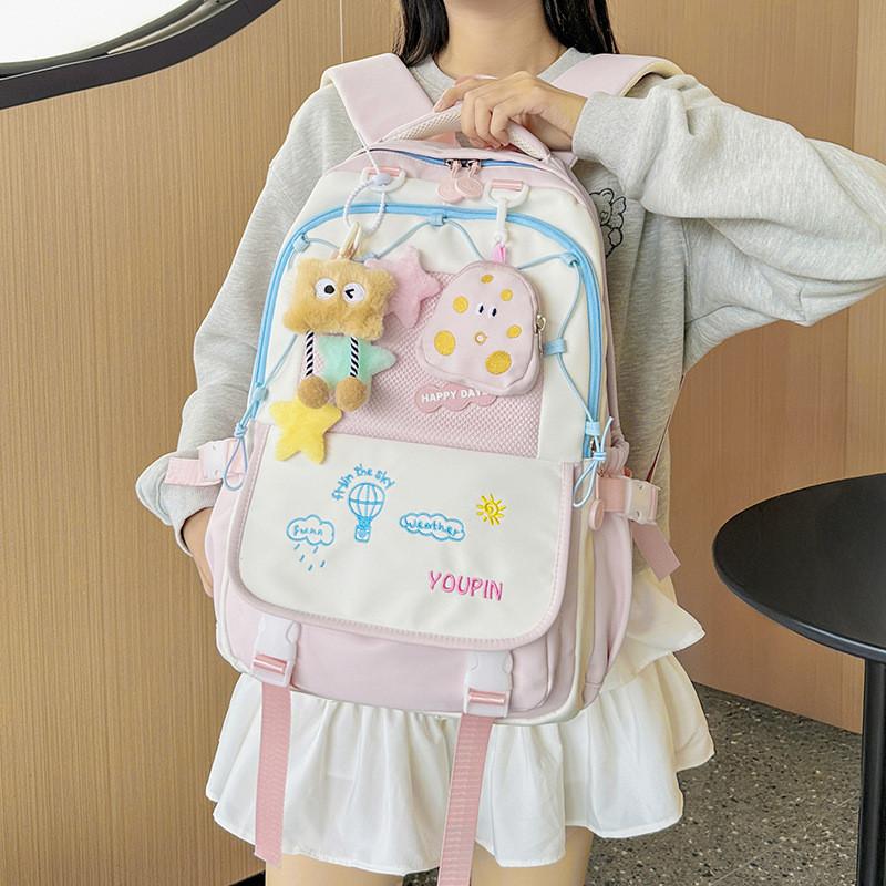 Рюкзак с мультяшным рисунком, студенческий, большой вместимости, школьный, уличный, для путешествий