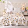 Cute Cartoon Bear Pattern Summer Quilt Skin-Friendly Breathable Soft Cooling Air Conditioning Quilted Quilt Machine Washable