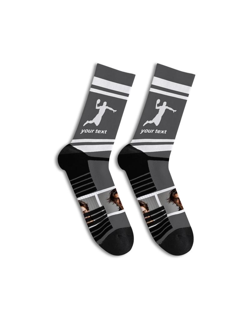 Эксклюзивные носки с принтом лица и Рождества для DIY – Цифровой дизайн из полиэстера 360°