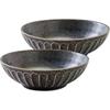 Minoru Pottery Mino Ware Tetote 155 Medium Bowl, Konnezu, Set of 2