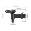 Адаптер-кран для IBC-контейнера, 1/2", 3/4", резьба S60, соединитель, аксессуары для клапана бочки на тонну, фитинг для IBC-контейнера, адаптер клапана 1 дюйм