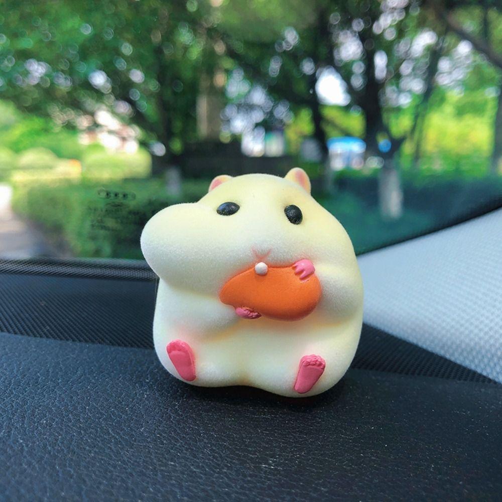 Decor Stealing Hamster Car Oranments Auto Dashboard Model Hamster Model Toy Hamster Action Figure