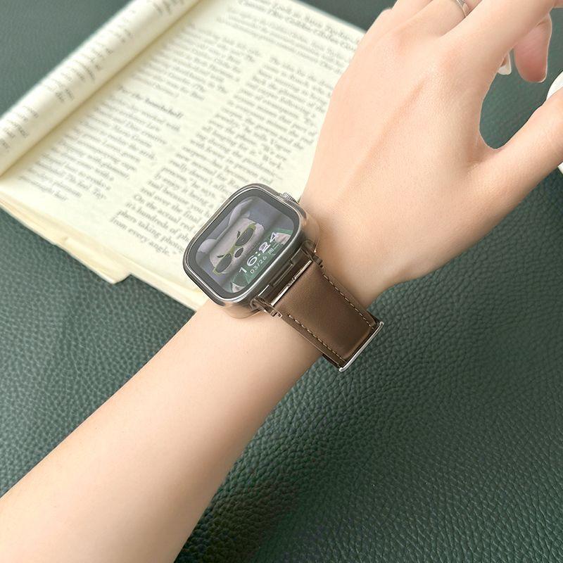 Ремешок из натуральной кожи для часов Redmi Watch 4/5 — прочный ремешок для часов с пряжкой и заостренным концом, сменный на запястье для часов Redmi Watch 4/Redmi Watch 5