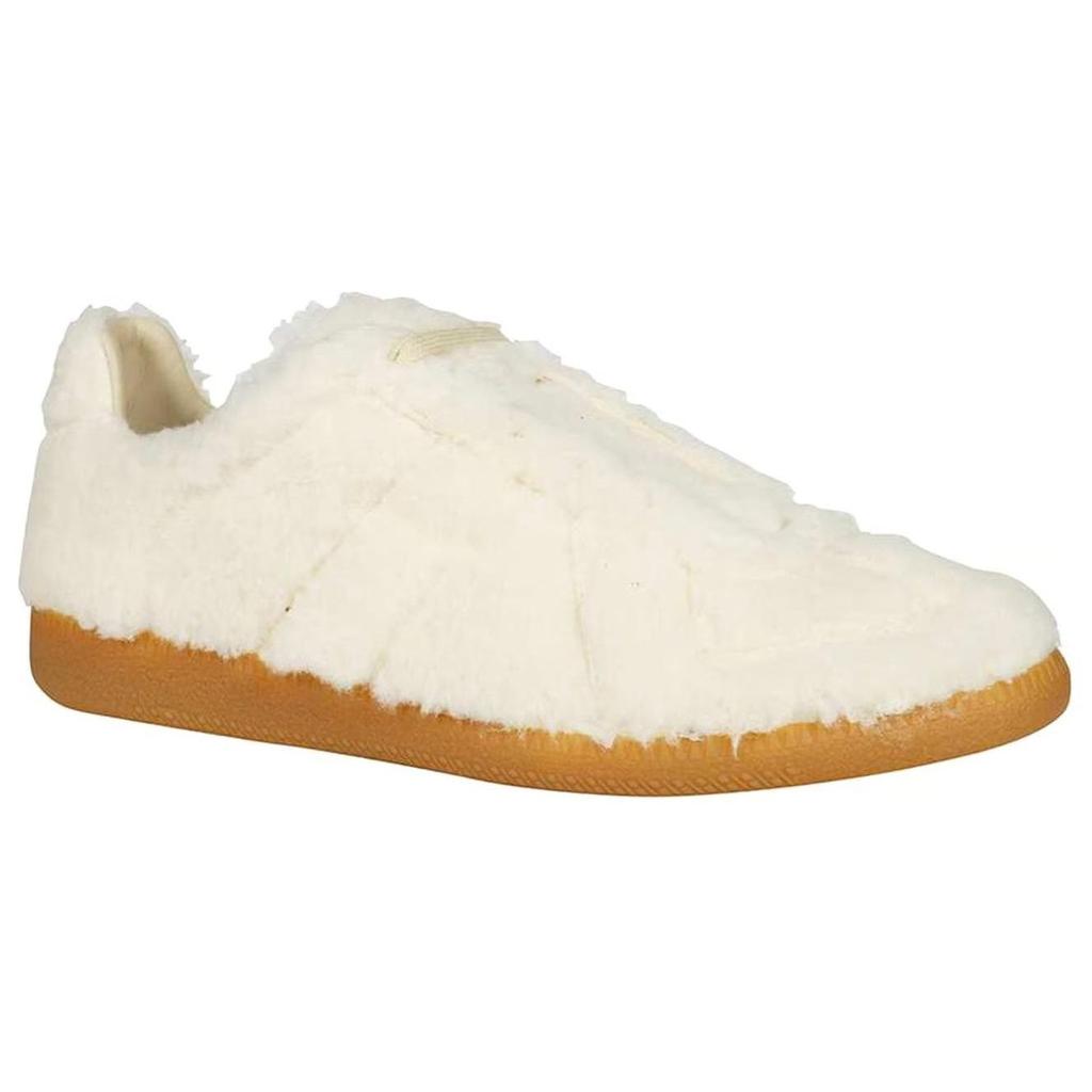 Maison Margiela Shearling Replica Light Ecru Men Sneakers White S57WS0410-P4355-T1013