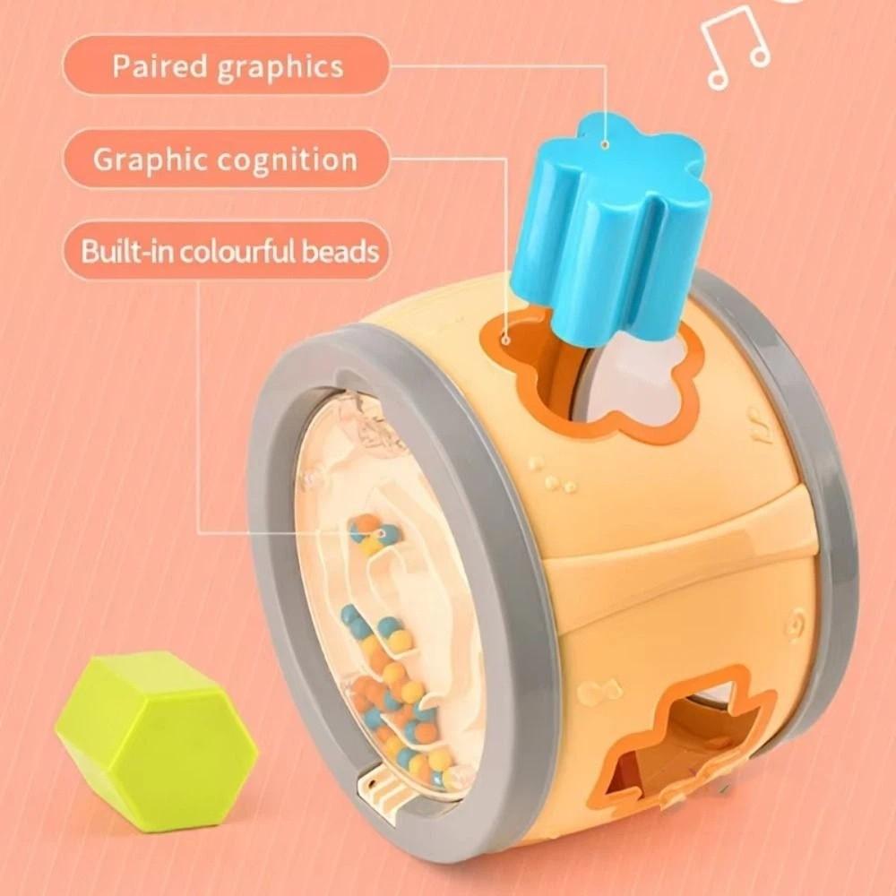 Percussion Shape Baby Musical Instrument Montessori Baby Colorful Rolling Drum Toddlers Preschool