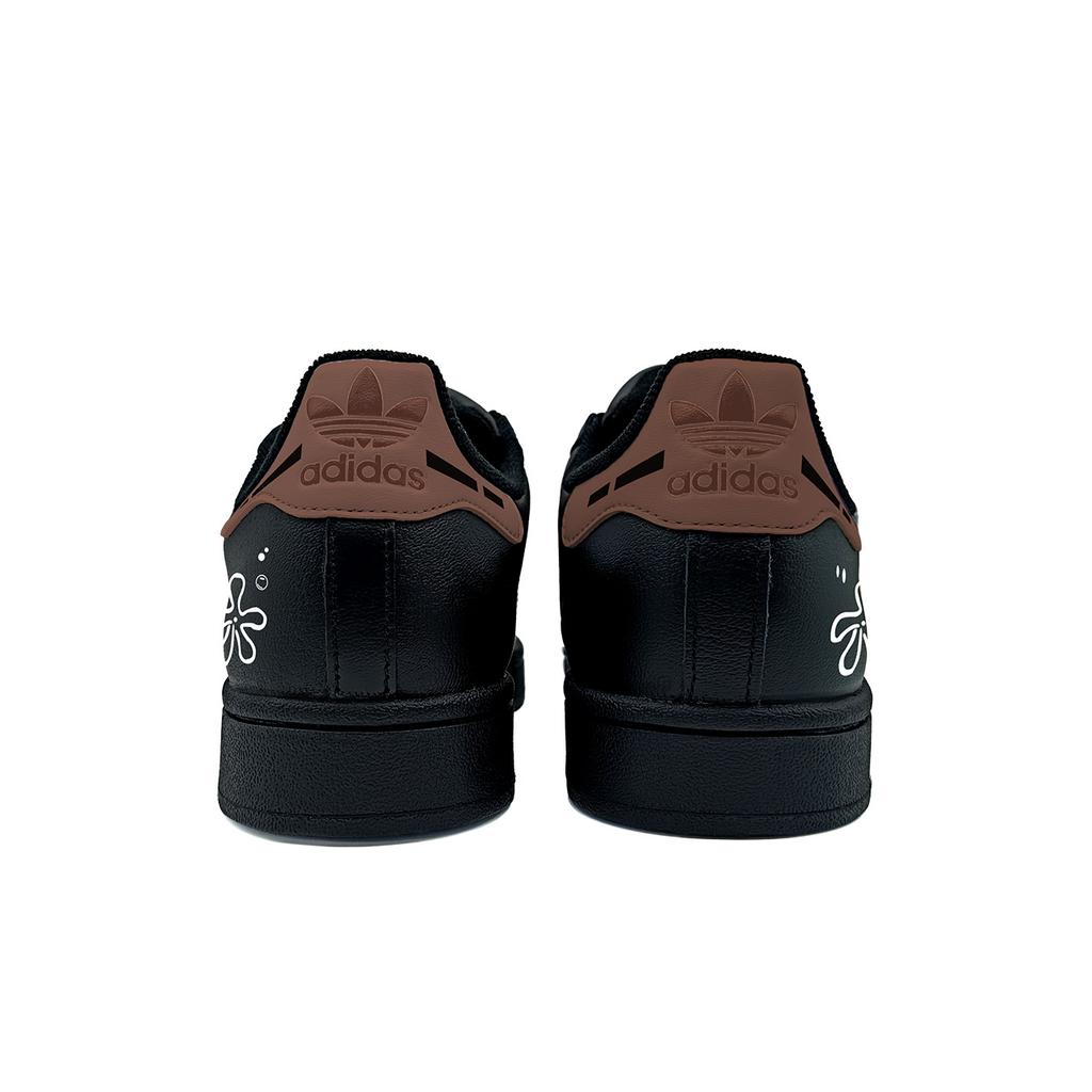 adidas Originals Superstar 2 Устойчивые к истиранию Низкие Скейтбордические кроссовки Унисекс Черный Желтый JI0079( team927-)