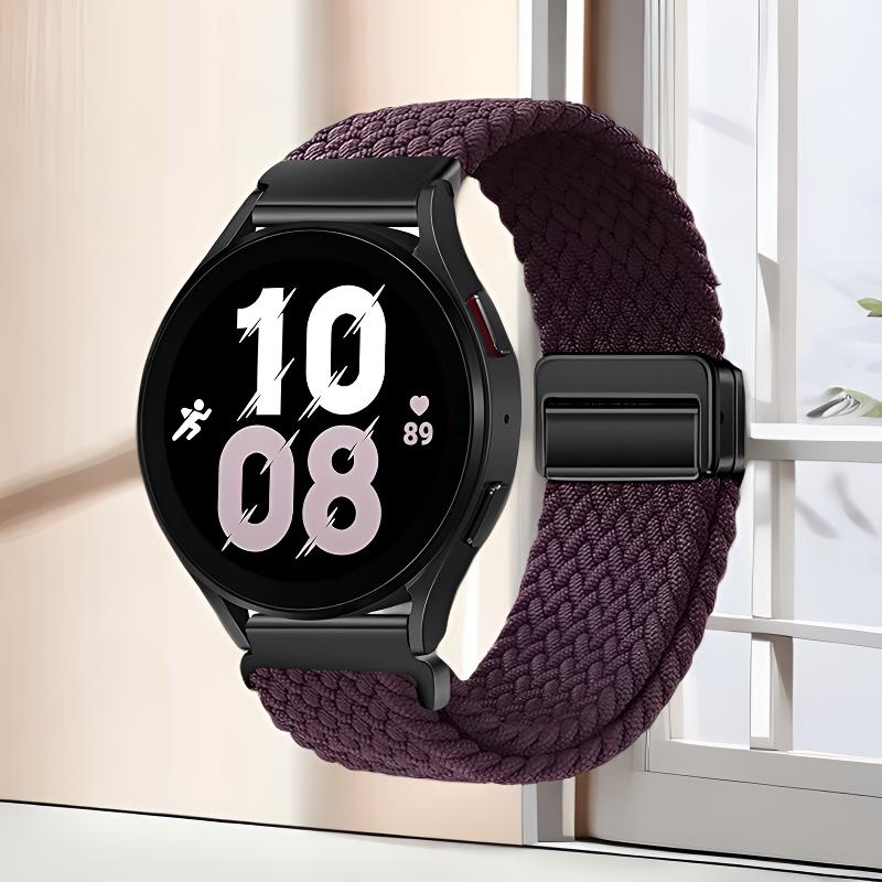Модный нейлоновый ремешок с магнитной застежкой 18/20/22 мм для Samsung Galaxy 7/6/5/Huawei GT 6/5/4/Garmin Fenix 7/Forerunner 265 Запасной ремешок