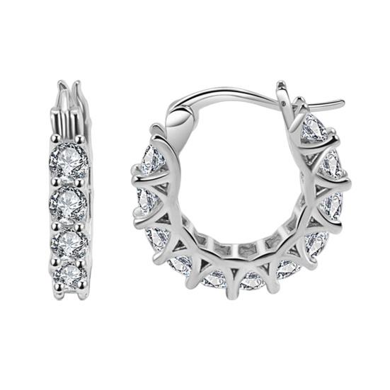 1 пара сережек-хаги с кубическим цирконием, U-образные, маленькие, контрастного цвета, полированные металлические серьги, серьги-гвоздики для хряща, повседневные украшения для свиданий и вечеринок