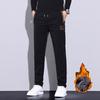 2024 Autumn Casual Pants For Men, Versatile, Loose, Sports Style, With Thick Velvet