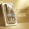 Креативный чехол для телефона из стали и стекла, подходит для Samsung Galaxy S26 S25 S24 S22 S21 S20 FE/Ultra/Plus, противоударная задняя крышка