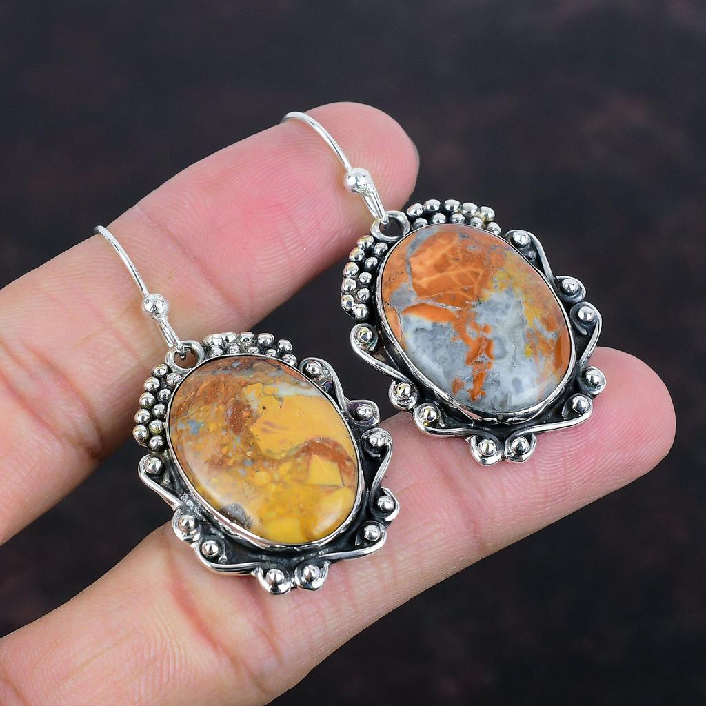 Серьги из яшмы Малигано, натуральные драгоценные камни, серьги из стерлингового серебра 925 пробы, ручная работа, достойные ювелирные изделия, серьги последнего дизайна, подарки для матери