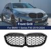 2 Piece High Quality ABS Front Diamond Kidney Grill Racing Grille Meteor Style for BMW 1 Series F40 -IN Replacement