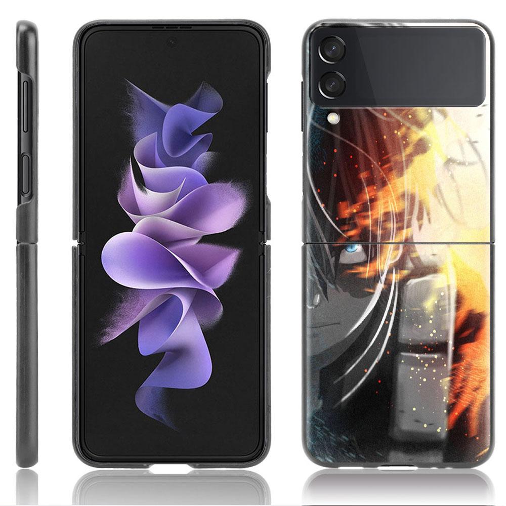 Роскошный чехол для Samsung Galaxy Z Flip 4 3 5G, черный ПК, жесткие чехлы для телефонов, модная задняя крышка ZFlip Funda My Hero Academia Shell Sac