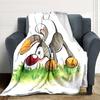 Easter Bunny Eggs Blanket Soft Throw Blanket For Home Bedroom Bed Sofa Travel Office Solid Christmas Blanket