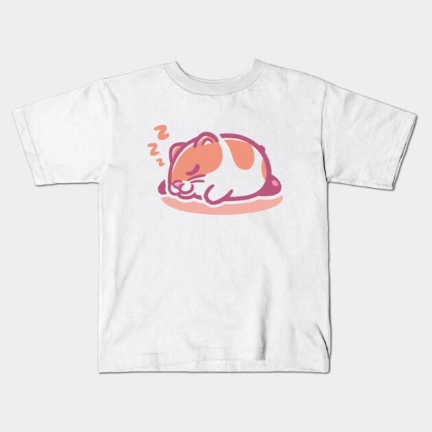 Boys Girls Soft Cotton Graphic Tees Sleeping Rick T-shirt Breathable Daily School Wear Kids T-Shirts
