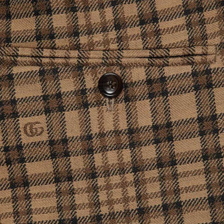 GUCCI SS24 Casual Pants Men's Brown 770688-ZAOWN-2337