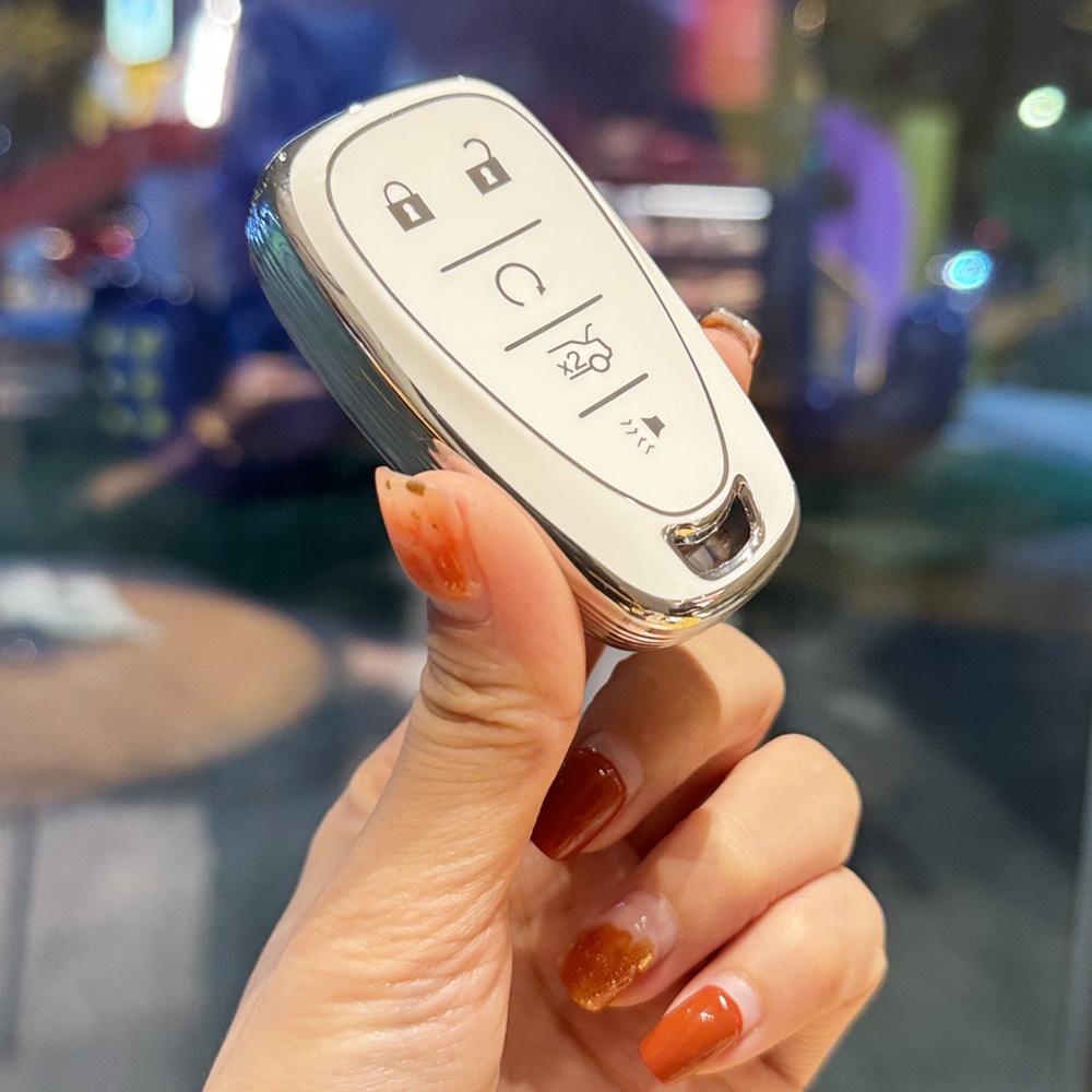 5 Buttons TPU Car Key Case Cover for Chevrolet Chevy Malibu Camaro Cruze Traverse Spark Equinox Sonic Volt Protect Shell