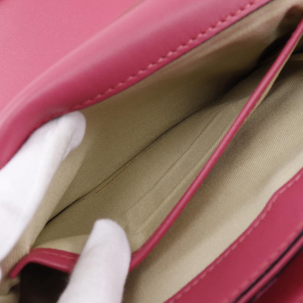 Valentino VaVaVoom Shoulder Bag Rock Studs ChainShoulder Pink Lambskin Women Used