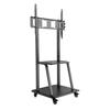 TooQ FS20100M-B, Portable Flat Panel Floor Stand, Noir, Métal, 2,54 M (100"), Écran D'ordinateur-de Télévision, 150 Kg