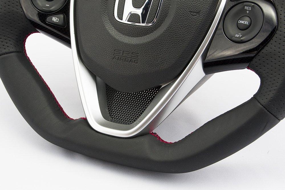 Оригинальный руль KENSTYLE HB02 для Honda S660 Черная кожа с красной строчкой (JW5) (Красная строчка)