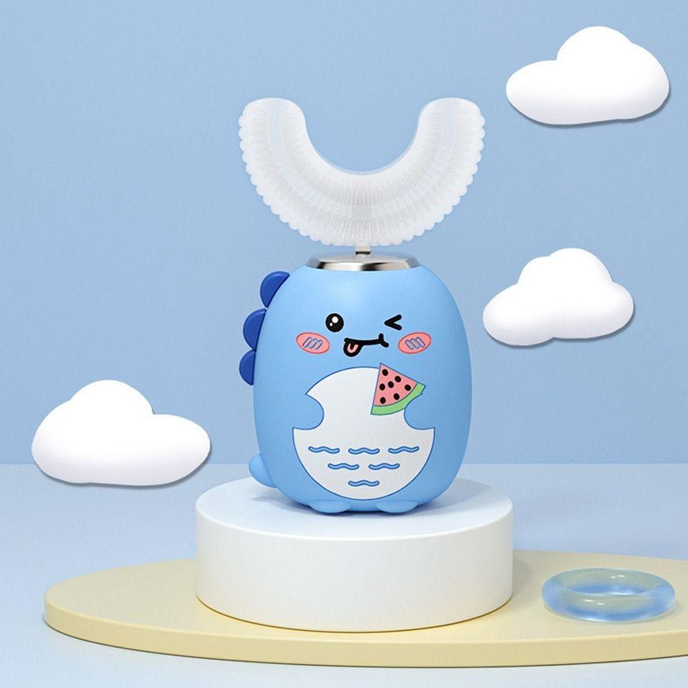 U-shaped Electric Toothbrush Silicone Brush Head Baby Toothbrush Children Tooth Brush for 2-6y