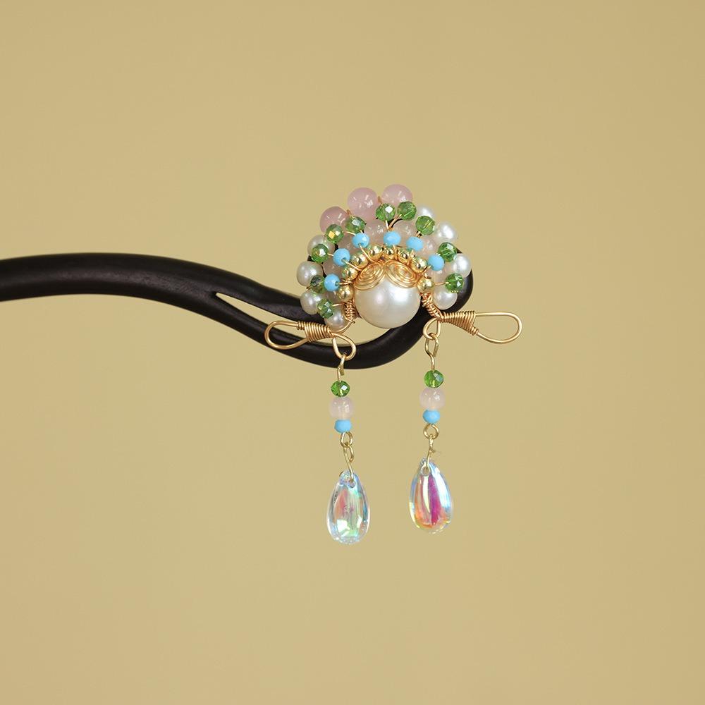 Tassel New Chinese Style Hair Clip Red Hanfu Hairpin Beijing Opera Hair Accessories Bridal