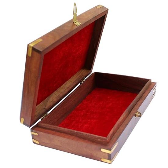 25.4cm Wooden Jewelry  Box for Women Jewelry Organizer Handmade