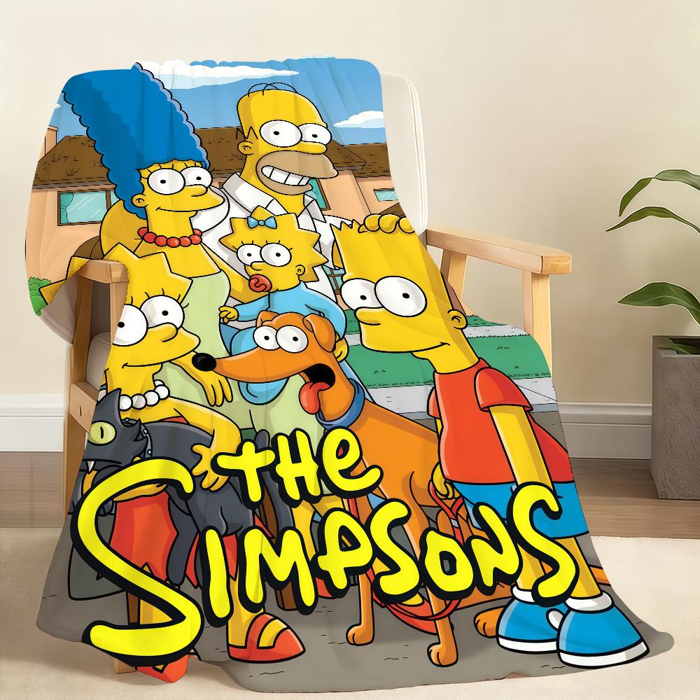 Мультяшное Аниме T-The S-SimpsonS Плед Для Мягкого Пледа для Пикника Кровати Дивана Дома Спальни Уютный Теплый Комфортный