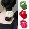 Elastic Ponytail Holder Hair Accessories Rose Hair Rope Flower Hair Ring Hair Bands Hair Scrunchie