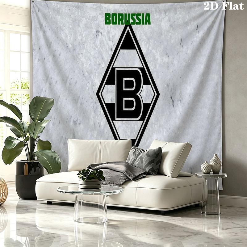 Borussia Monchengladbach Wall tapestry, aesthetic printed fabric blanket, suitable for bedroom, living room, and home decor.